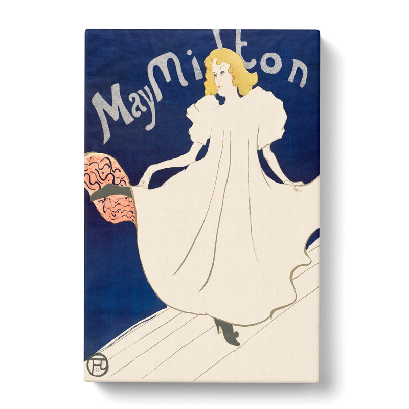 May Milton by Henri de Toulouse-Lautrec - Wrapped Canvas, 60cm H x 40cm W x 3cm D