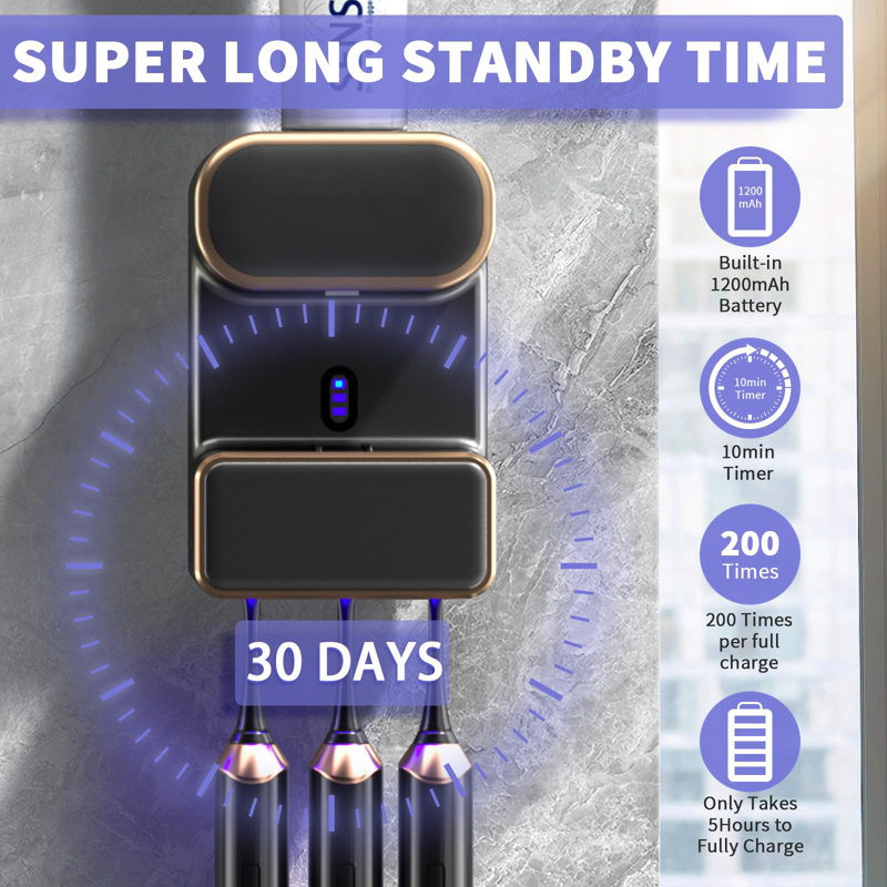 Automatic Toothpaste Dispenser,Wall Mounted Electric Toothpaste Dispenser With 3 Toothpaste Slots,Toothpaste Dispenser For Adults (Black)