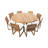 Uvita 8 - Person Solid Wood Solid Wood Top Four Leg Dining Set-96277013