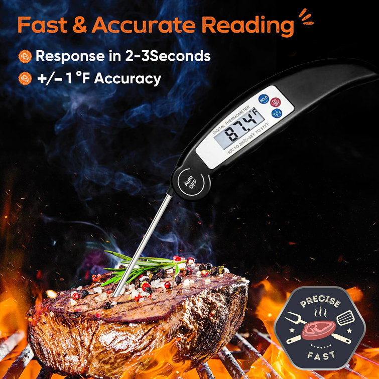 Meat Thermometer-Digital Food Thermometer for Cooking, Grilling