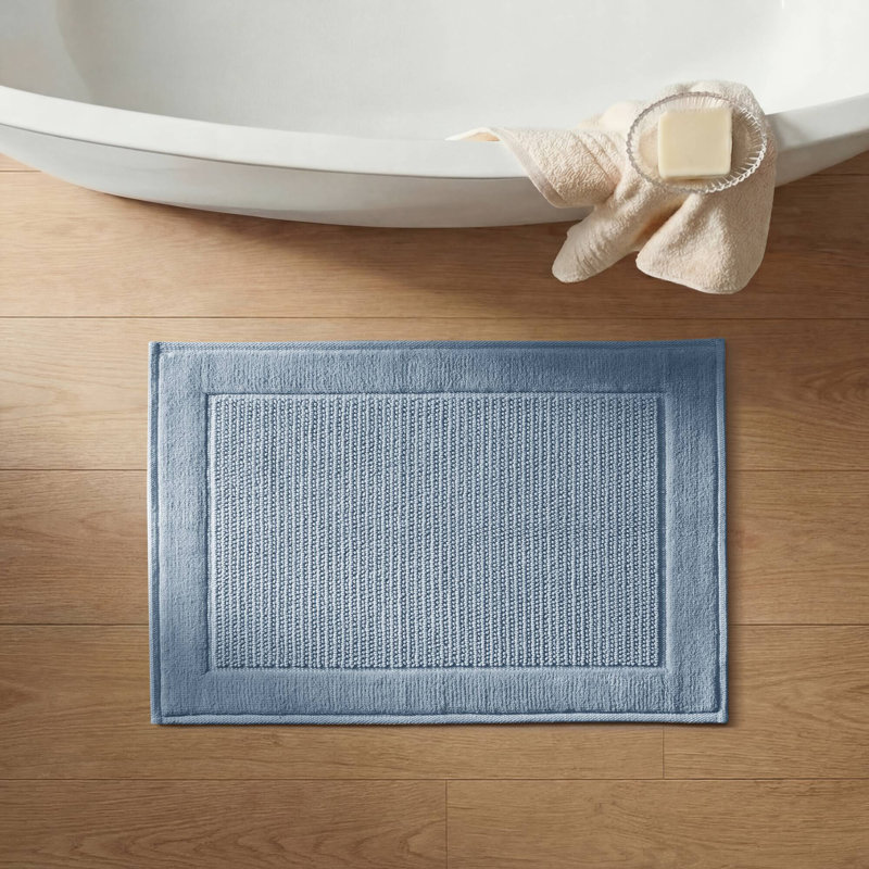 Tapis pour salle de bain 100% coton 24 x 36 po Sanctuary, 24x36", Blue