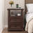 Chaky 2 - Drawer Nightstand with Storage and Built-In Outlets-897106177-934842401