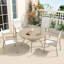 Ensemble de 2 chaises de jardin pour l'extérieur, jardin, bord de piscine, structure de couleur crème-1085701385