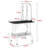 159cm H x 91cm W x 61cm D Adjustable and Foldable Dog Folding Grooming Table-156159432