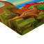 Ambesonne Dinosaur Fitted Sheet 2-Pack Dino Park Alive Theme King Multicolor-106770468