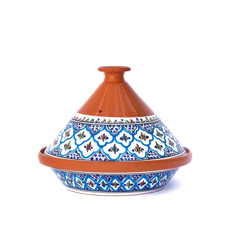 Tajine marocain Kamsah, 8 pintes, Turquoise