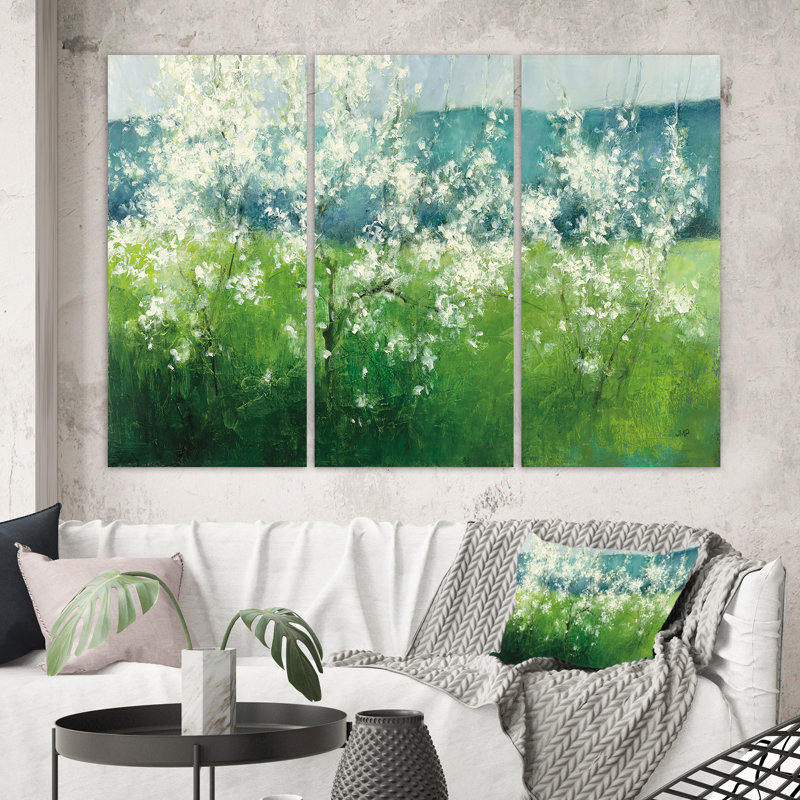 « green mountain spring », reproduction d’image multi-pièces sur toile, H 32 po x l 48 po x P 1 po