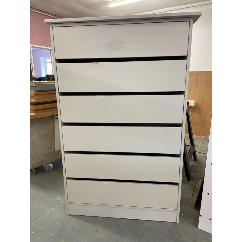 Jaakov 80cm W 6 - Drawer Chest of Drawers, Alabaster White