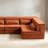 Compression Mahjong Sofa,Convertible Floor Sofa Bed,DIY Boneless Modular Sectional Sofa,No Assembly Required,Circle Fleece Fabric,Oversized 4 Seater With 4 Pillows,Orange-86091844