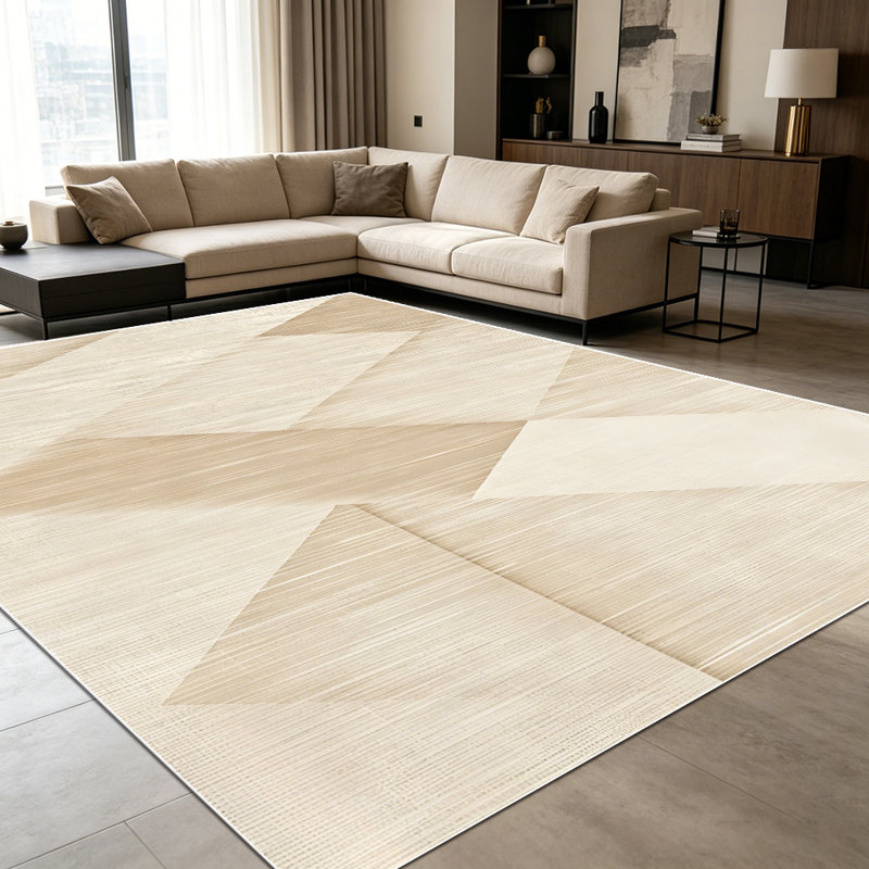 1PC Geometric Neutral Beige Chevron Woven Pattern area rugs for Living Room, Soft and Comfortable, Suitable for all seasons, easy-to-maintain, machine washable Indoor floor mat, Under Table Farmhouse suitable for dining room, bedroom, entryway, home