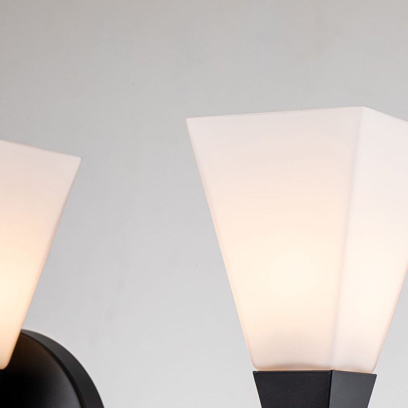 Bowtie 3 Light Vanity Light, Matte Black