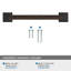 Ville  (96mm) Centre-to-Centre  Cabinet Pull - 10 Pack-111778054-111778055