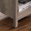 Table de chevet avec tiroir et tablette ouverte - de couleur gris rustique, assemblage, installation rapide, convient au rangement fonctionnel de la table d'appoint de la chambre à coucher, facile à assembler,