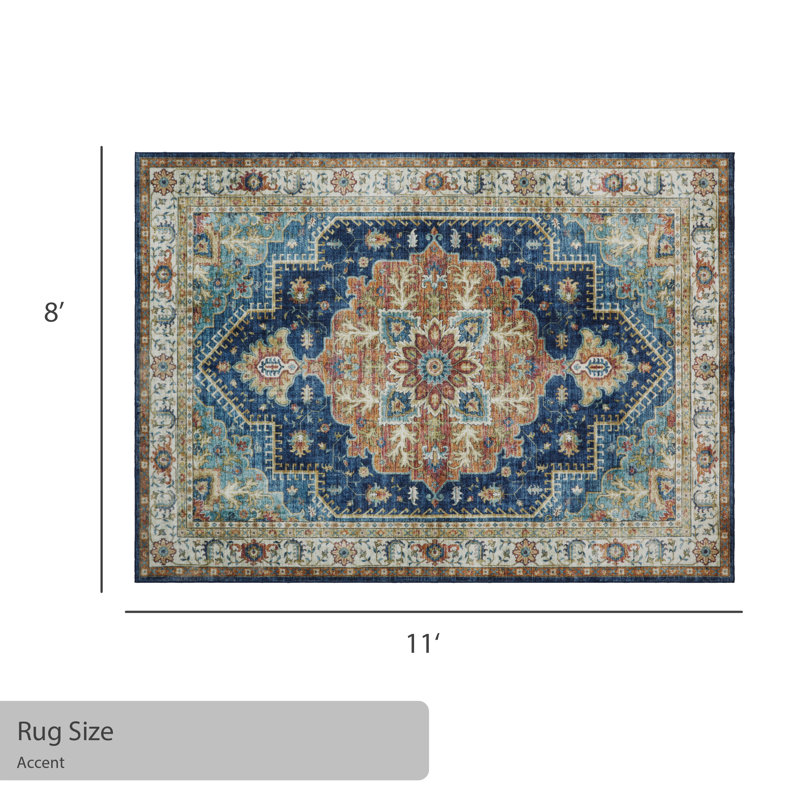 Jean Pierre New York Capri Machine Washable Dream Mink Printed Chenille Rugs, Rectangle 8' x 11'