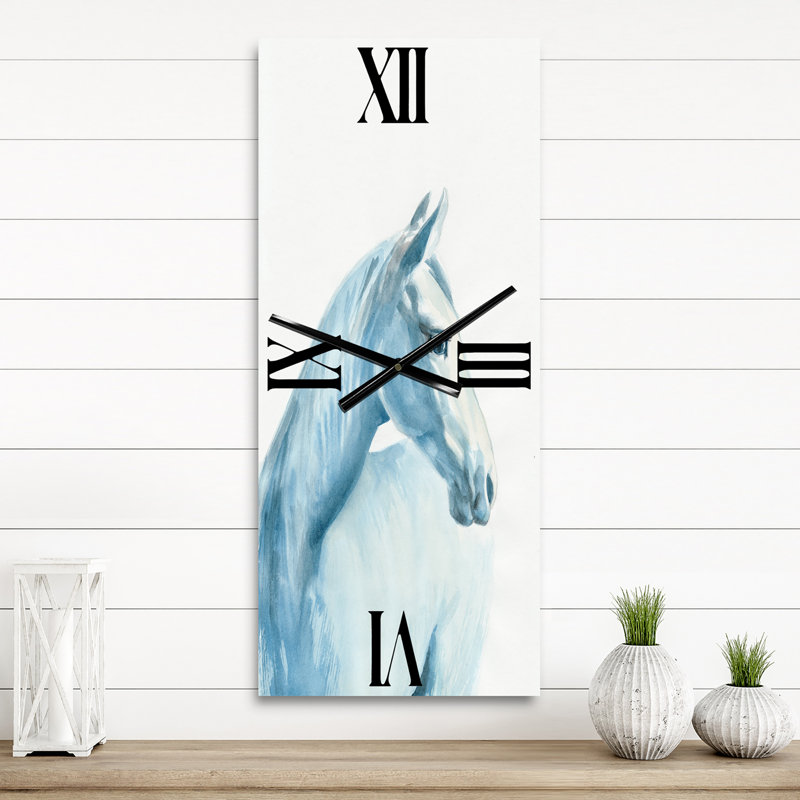 Portrait d'un horloge murale cheval léger, Grand