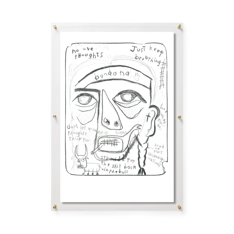 Just Keep Breathin by Gareth Maguire, Gold/Clear Floater Framed, 36" H x 24" W