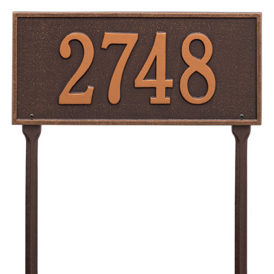 Hartford 1-Line Lawn Address Sign