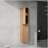 12" Bathroom Side Cabinet, 2-Soft Close Doors, Float Mounting Design