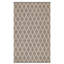 Tapis texturé en coton tissé à la main noir / ivoire-1341744979