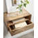 Langley Mango Solid Wood Floating Shelf with Drawer