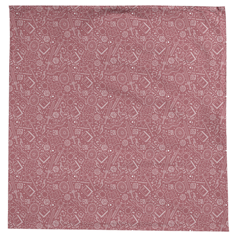 Nappe à motif rpg Leffel, Rouge / Blanc
