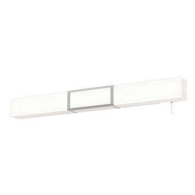 2 lumières nickel satiné