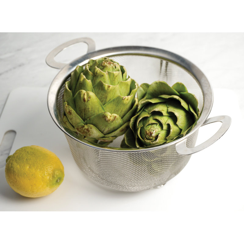 Design Imports Mesh Colander, 4.75" H x 8" W x 8" L