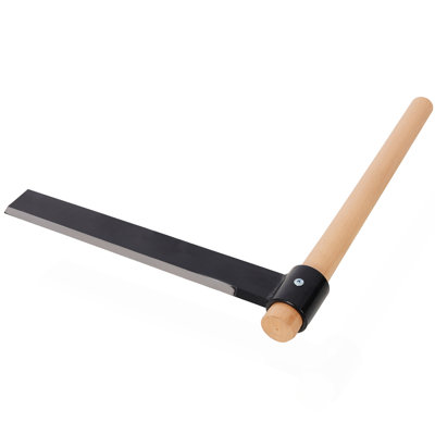 2PACK Heavy Duty Shingle Froe with Wood Handle,15" Blade Shingle Froe Heavy Duty Wood Splitter, 2" Wide Black Steel Blade & Wooden Handle