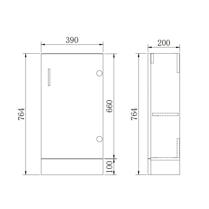 VeeBath Mini 400 Unit and Basin - Anthracite Gloss