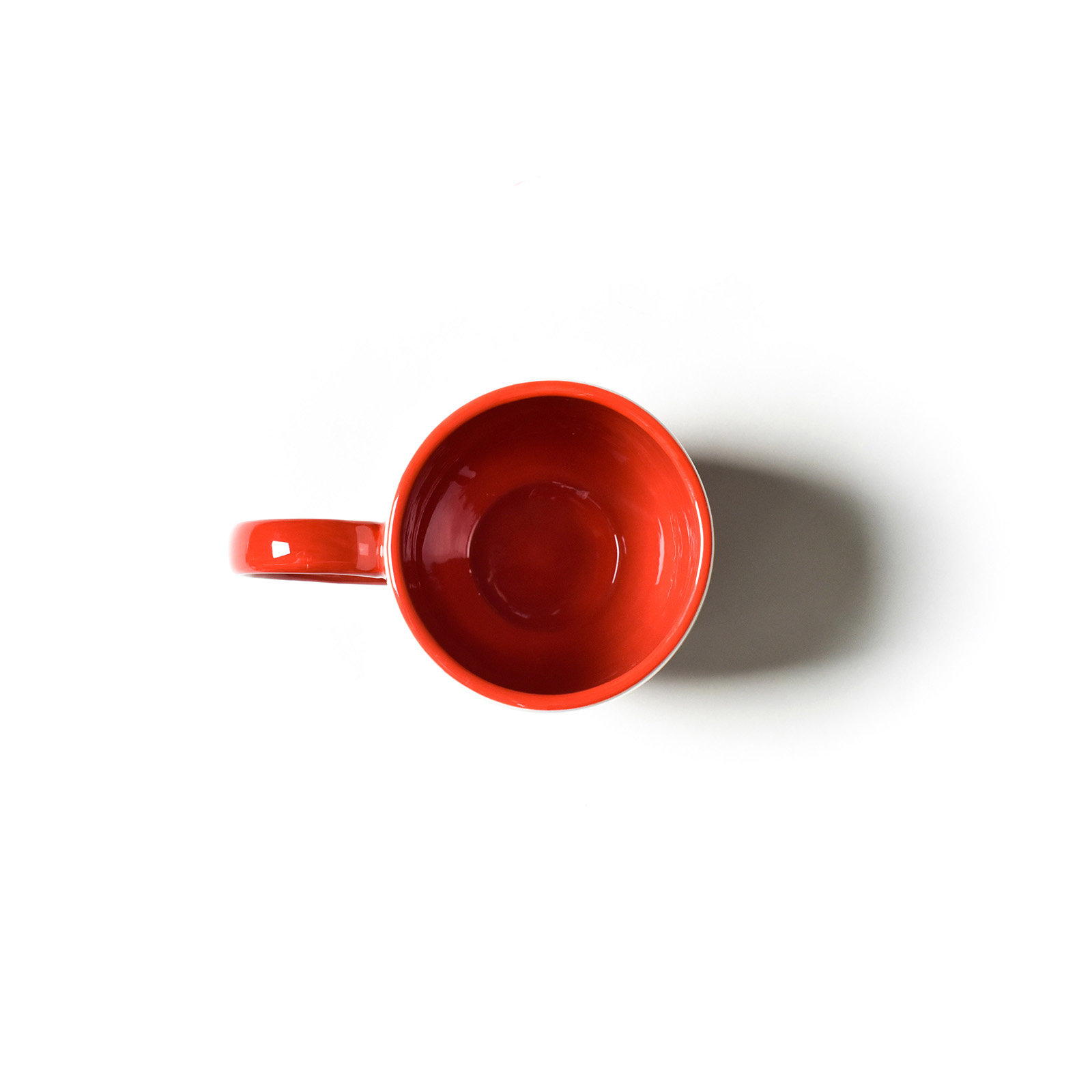Red Stripe Ruffle Mug