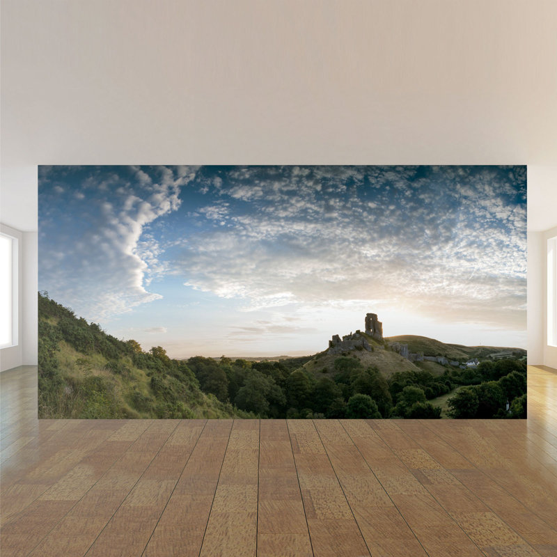 Panneau de papier peint paysage Hildigard, L 100,08 po x l 144 po