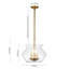 Mineola 3-Light Sculptural Clear Glass Pot Pendant