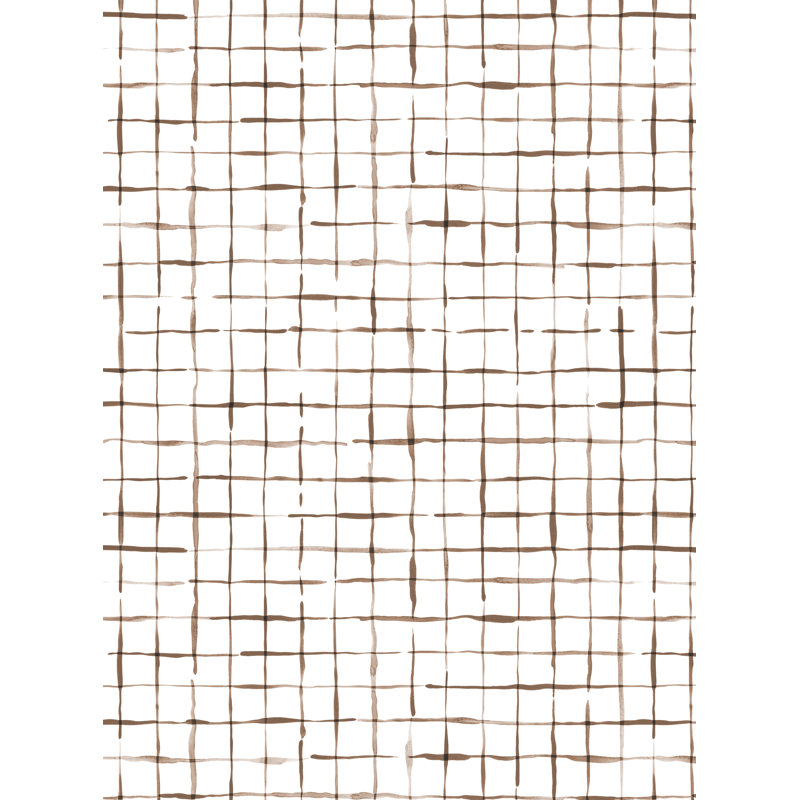 Rouleau de papier peint Crosshatch, L 2 pi x H 18 pi, Brun