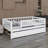 Wood Daybed With Trundle And Fence Guardrails-1840544085