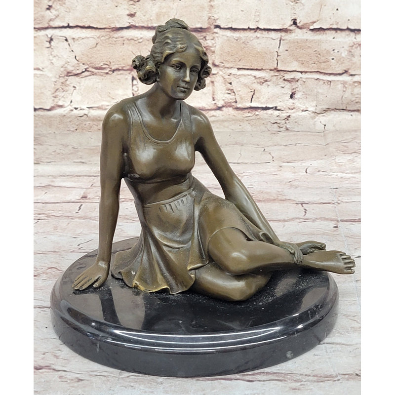 Sculpture statue en bronze de style art déco