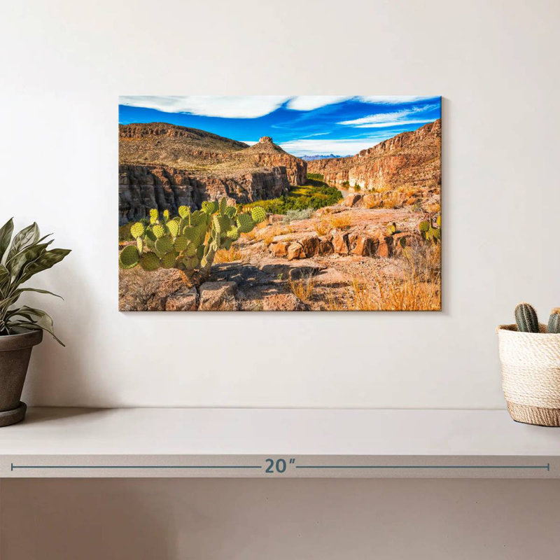 Hot Springs Canyon Rio Grande, H 8 po x l 12 po