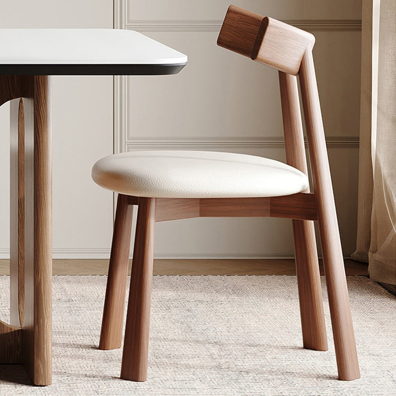 Ensembles de table à manger rétro élégants, H 29,53 po x L 62,99 po x l 31,5 po, 7 pièces : table, 6 chaises, Beige
