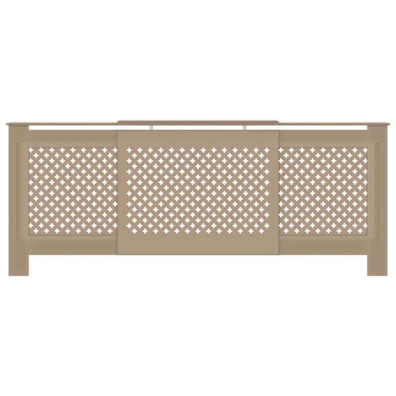Housse de radiateur pour radiateur pour bureau personnel, Marron, H 32,1 po x l 80,7 po x P 8,1 po