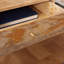 Banc de rangement en bois avec tiroir