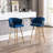 26 Inch Of 2 Stools, Footrest, Velvet + Golden Leg, Modern Seating Touch Bar 2, Leg With Cozy-334659419-311173904