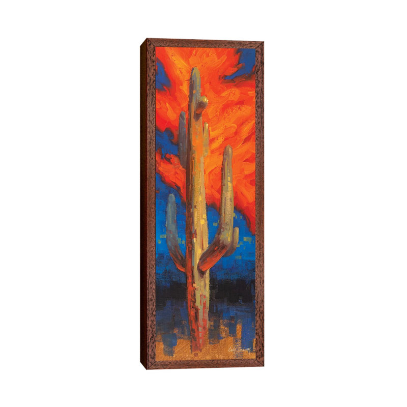 Man On Fire by Cody DeLong - Panoramic Painting on Canvas, 121.92cm H x 40.64cm W x 3.81cm D