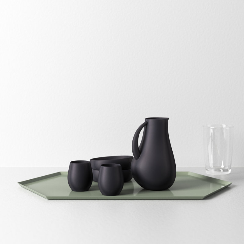 Borgen Breakfast 5 Piece Pitcher Set, Basalt
