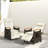 Red Barrel Studio® 2 Pcs Patio Wicker Recliner Chair With Adjustable Backrest Footrest Flip Side Table-2089893437