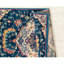 Tapis bleu à motif médaillon-26647300
