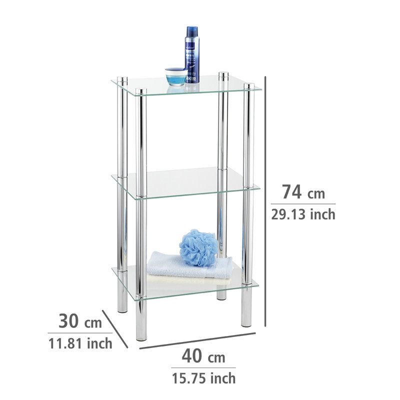 Yago Glass Bathroom Shelves