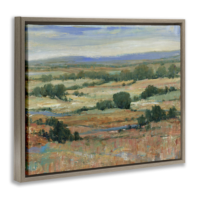 Art mural traditionnel sur toile flottante encadrée par Tim Ottoole, Cadre flottant orme Montalcino, H 25 po x l 31 po