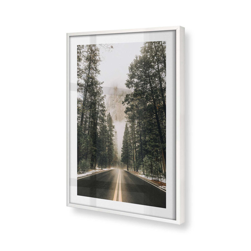 «Woodland Journey», dans un cadre,, H 25 po x l 19 po x P 1,25 po, Cadre opaque blanc
