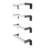 4Pcs Wall Mounted Ladder For Home Safety