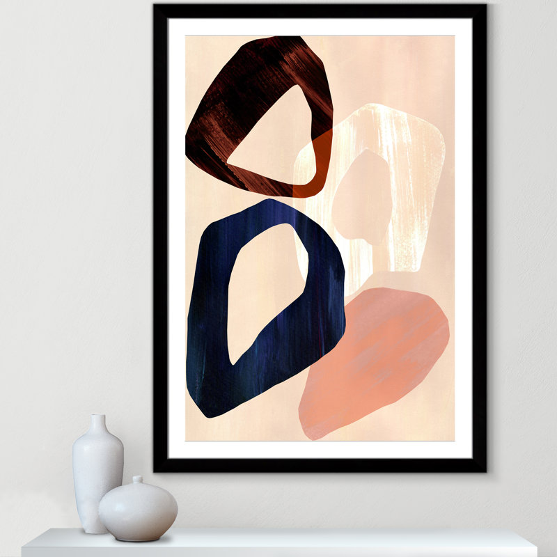 Loop III Print par Violets Print House, L 35 po x H 49 po, Imprimé mat, Noir satiné