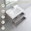 Meuble-lavabo mural simple 31,5 po avec plateau en acrylique Gowanus-1195613532